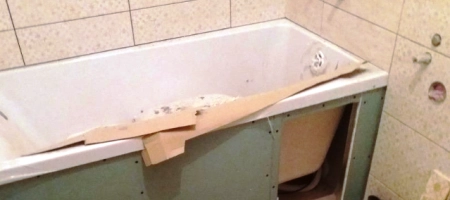 Муж потратил больше месяца, чтобы сделать обалденный ремонт в ванной! Фото до и после