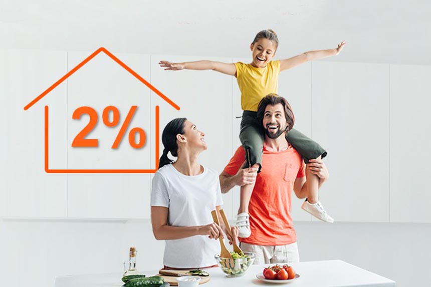 Ипотека под рекордно низкую ставку в 2% годовых