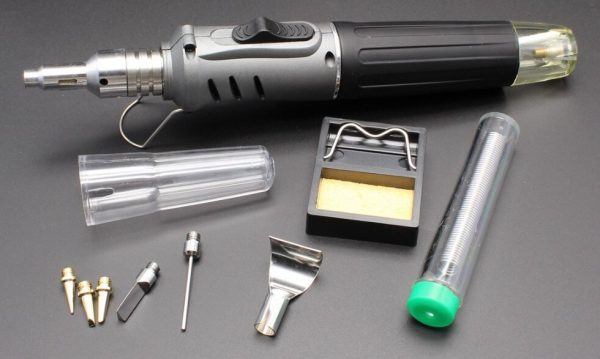 Газовый паяльник с запчастями